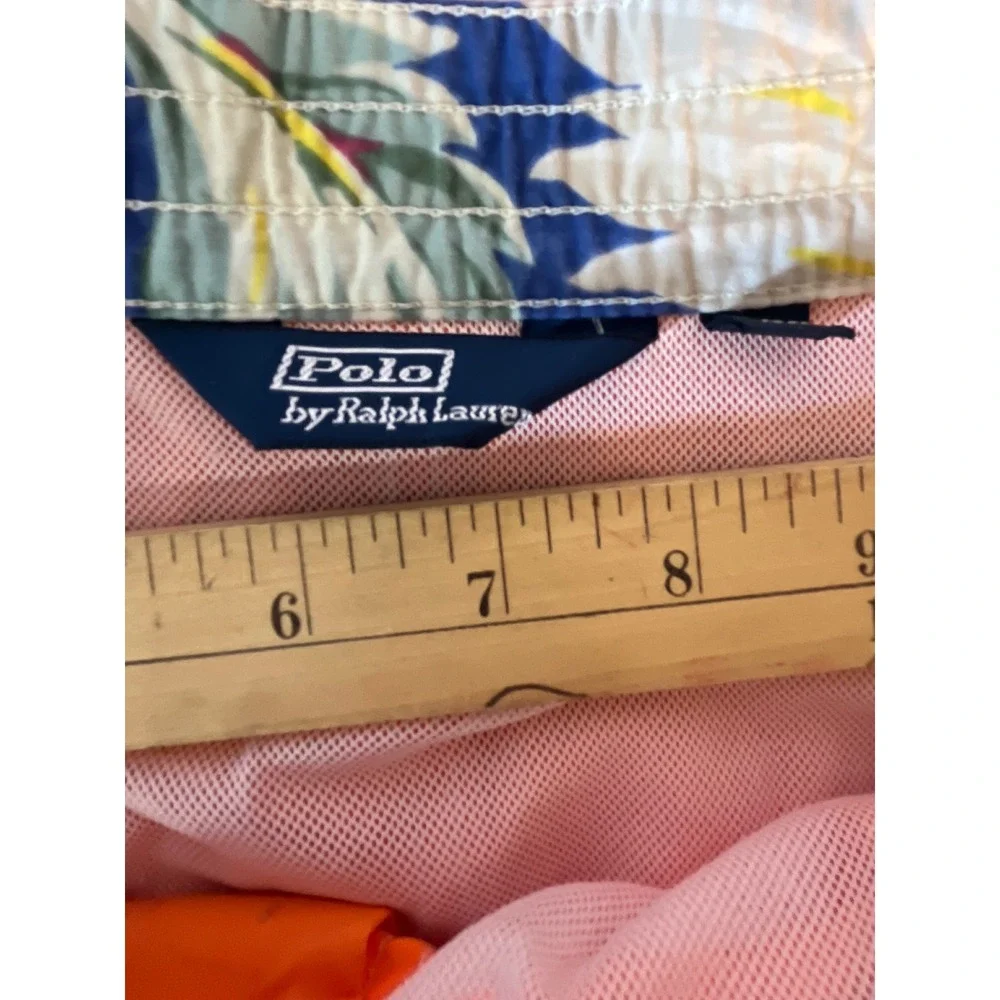 Polo Ralph Lauren Swim Trunks Mens XL Orange Cargo Pocket‎ Board Shorts